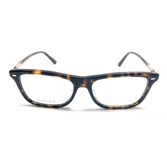 Gucci Men's Havana Gold Eyeglasses - Picture 2 of 4